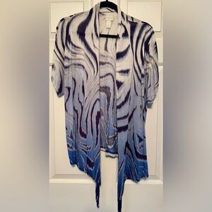 Chico’s brand, size 3, short sleeved cardigan